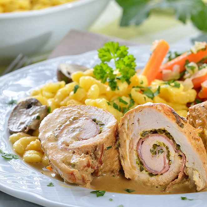 Ballotins de poulet aux champignons et au chorizo