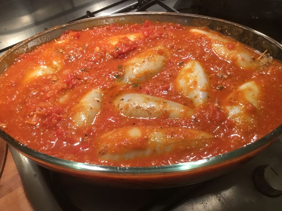 Calamars farcis à la provençale