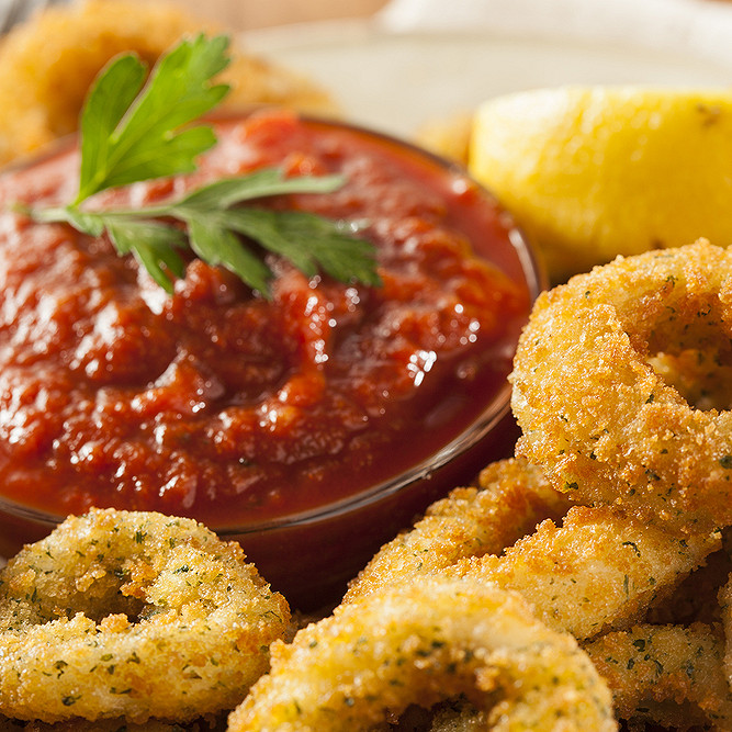 Calamars sauce piquante