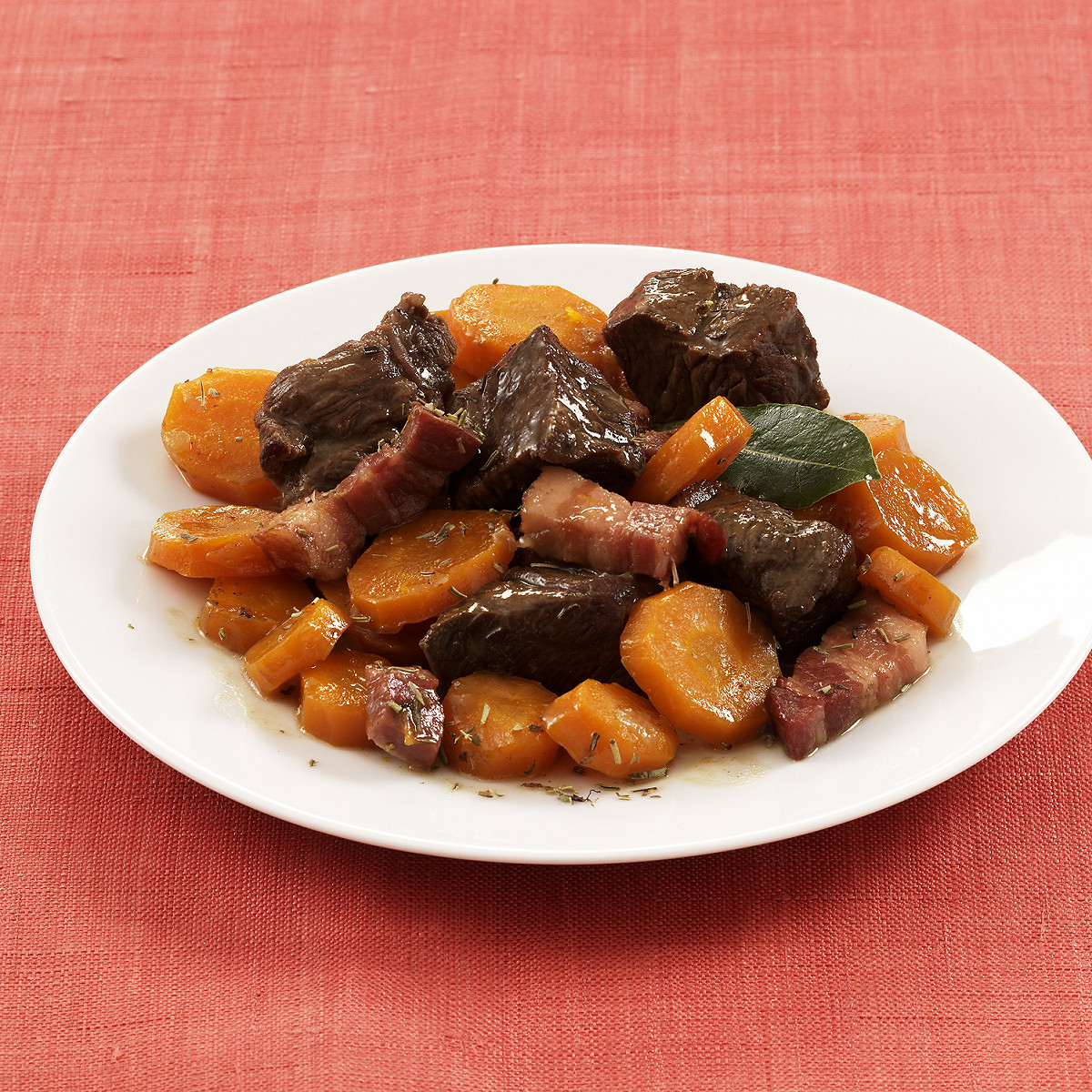 Boeuf et lardons à la bière