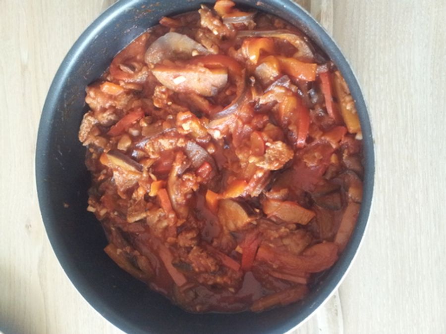 Aubergine à la bolognaise