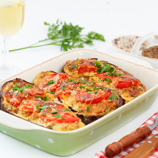 Aubergines à l'ail