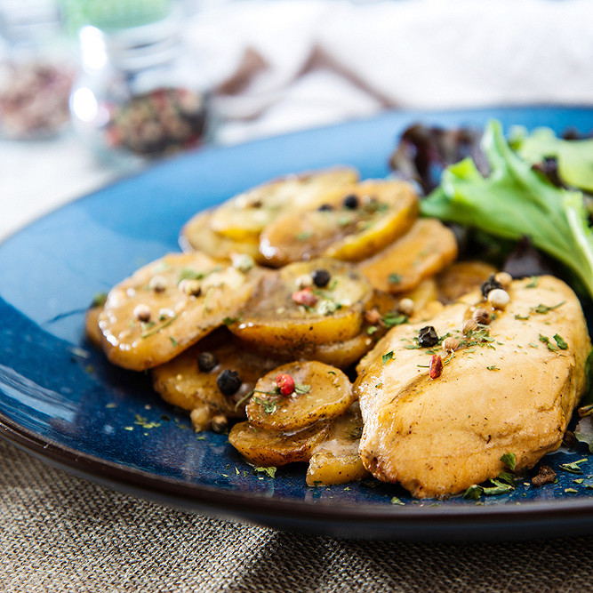 Blanc de poulet au citron confit