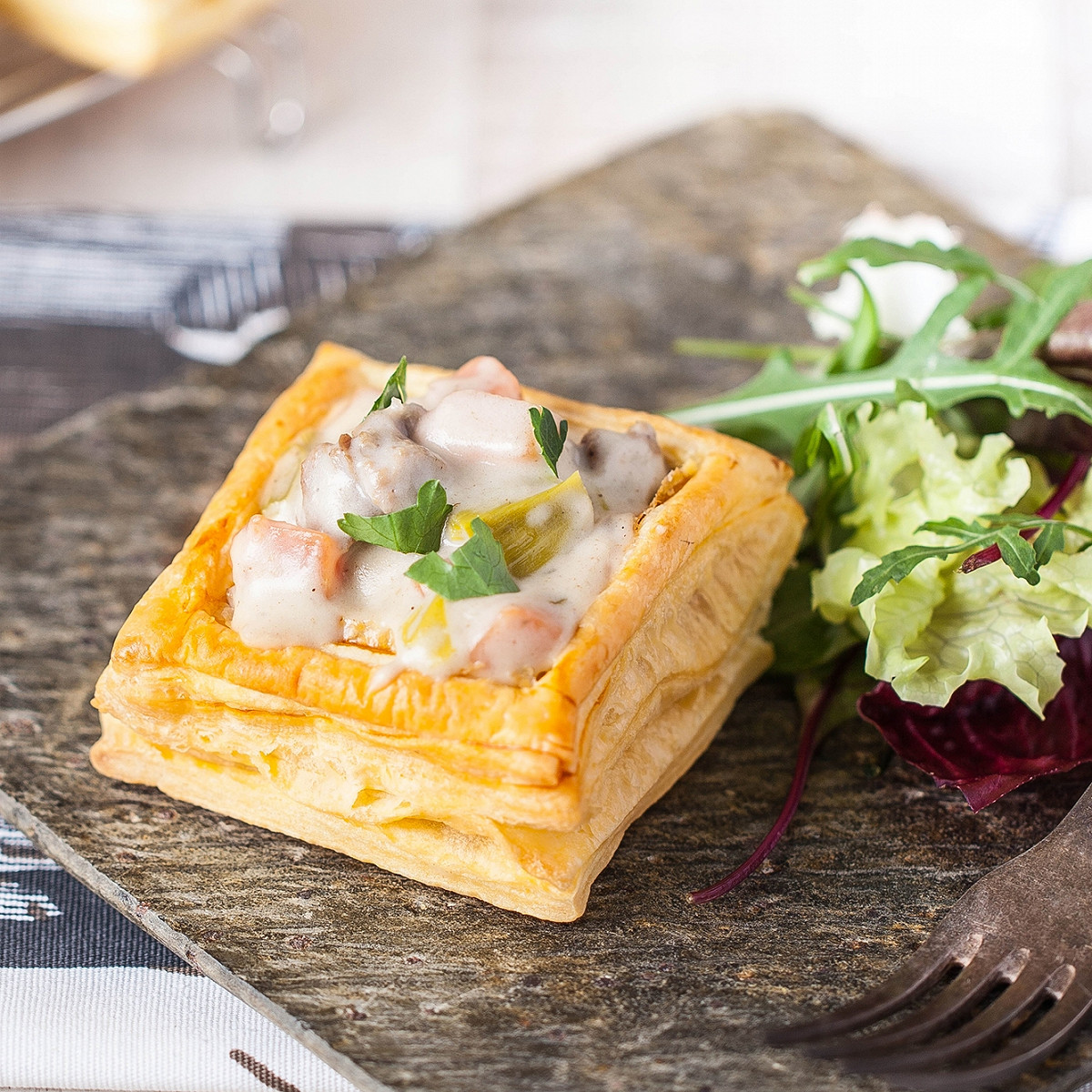 Blanquette de veau en feuilletés
