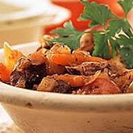 Boeuf au vin et à l'orange