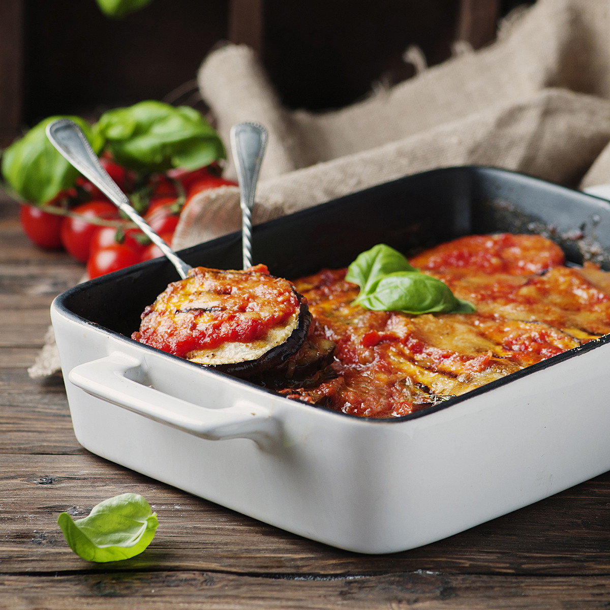 Aubergines et mozzarella à la sicilienne