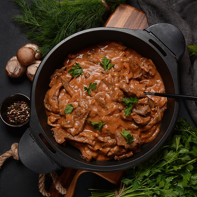 Boeuf stroganoff